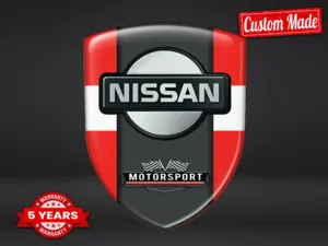Nissan Calcomanías 3D Gel Carreras Lujo Edición Vehículo Cúpula